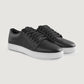 Murphy Low Top Black Leather Sneakers