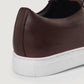Murphy Low Top Maroon Leather Sneakers