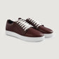 Murphy Low Top Maroon Leather Sneakers