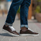 Murphy Low Top Maroon Leather Sneakers