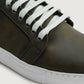 Murphy Low Top Olive Pullup Leather Sneakers