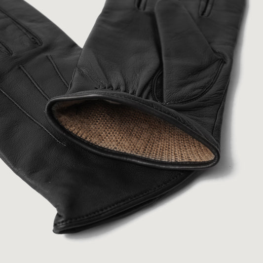 Ralph Black Leather Dress Gloves