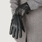 Ralph Black Leather Dress Gloves