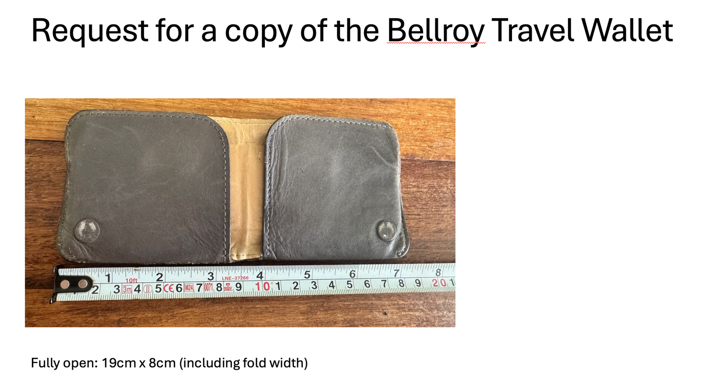 Custom Andrew Whigham Leather Wallet