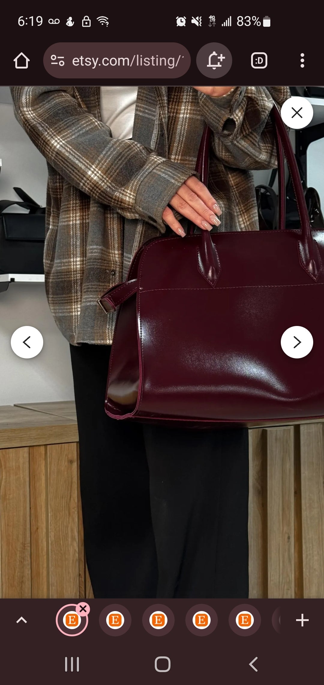 Custom Olivia A S Gonzalez Leather Bag 1/3 Installments