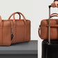 Custom Captain Midnight Blue Leather Briefcase (all colors) with custom LOGO