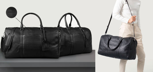 Custom Darrio Leather Duffle Bag (all colors) with custom logo