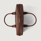 The Captain Vintage Distressed Brown Leather Briefcase
