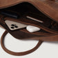 The Captain Vintage Tan Brown Leather Briefcase