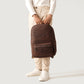 The Philos Vintage Distressed Brown Leather Backpack
