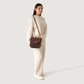 The Sandra Vintage Distressed Brown Leather Saddle Bag