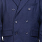 Claud Blue Wool Double Breasted Coat