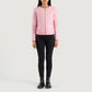 Elixir Pink Collarless Leather Jacket