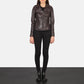 Flashback Maroon Leather Biker Jacket