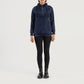 Zest Blue Hooded Suede Pullover Jacket