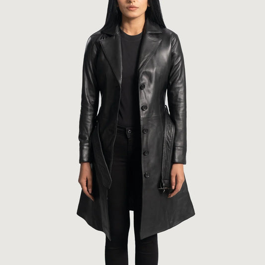 Custom Jessica Westerman Leather Coat