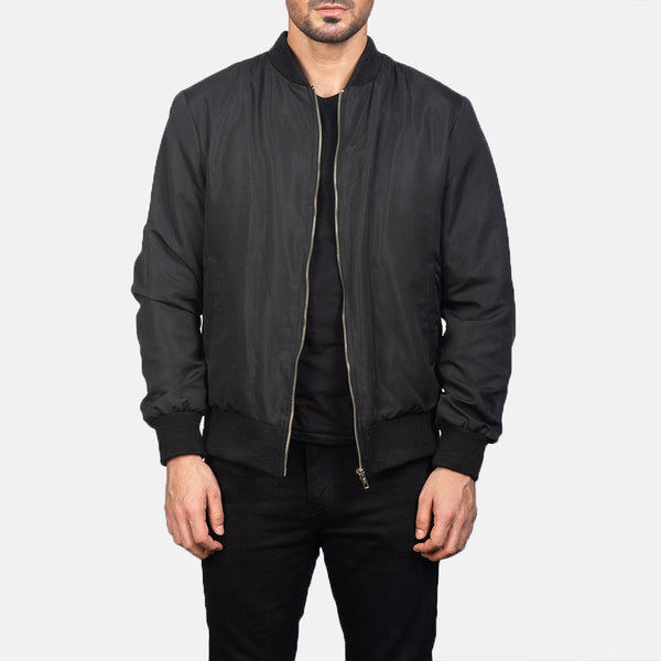 Zack Black Bomber Jacket SH14