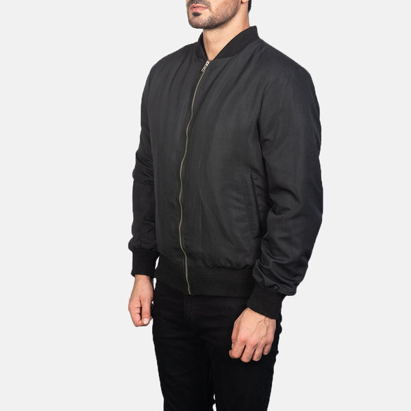 Zack Black Bomber Jacket SH14