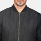 Zack Black Bomber Jacket