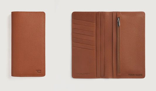 Personalized Long Wallet With Name/Initials Engraving - Add On