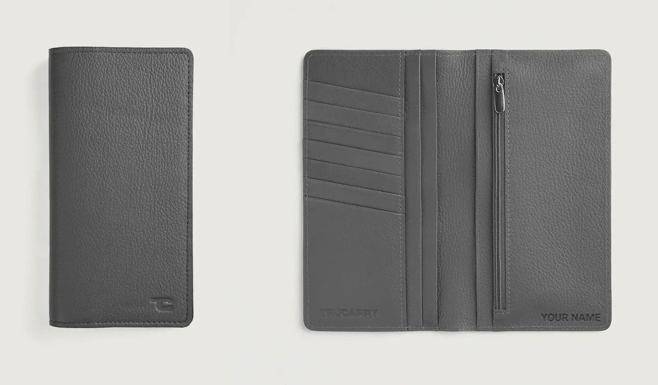Personalized Long Wallet With Name/Initials Engraving - Add On