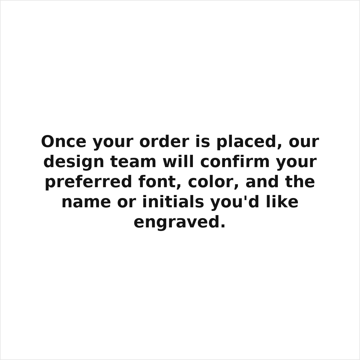 Custom Name/Initials Engraving